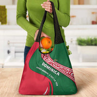 Dominica Grocery Bag with Sisserou Parrot and Tribal Pattern Design - Wonder Print Shop