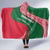 Dominica Hooded Blanket with Sisserou Parrot and Tribal Pattern Design - Wonder Print Shop