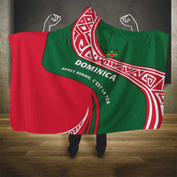 Dominica Hooded Blanket with Sisserou Parrot and Tribal Pattern Design - Wonder Print Shop