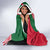 Dominica Hooded Blanket with Sisserou Parrot and Tribal Pattern Design - Wonder Print Shop