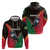 Dominica Hoodie with Sisserou Parrot and Tribal Pattern Design - Wonder Print Shop