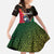Dominica Kid Short Sleeve Dress with Sisserou Parrot and Tribal Pattern Design - Wonder Print Shop