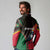 Dominica Long Sleeve Polo Shirt with Sisserou Parrot and Tribal Pattern Design - Wonder Print Shop