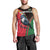 Dominica Men Tank Top with Sisserou Parrot and Tribal Pattern Design - Wonder Print Shop