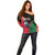 Dominica Off Shoulder Sweater with Sisserou Parrot and Tribal Pattern Design - Wonder Print Shop