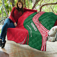 Dominica Quilt with Sisserou Parrot and Tribal Pattern Design - Wonder Print Shop