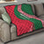 Dominica Quilt with Sisserou Parrot and Tribal Pattern Design - Wonder Print Shop
