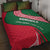 Dominica Quilt Bed Set with Sisserou Parrot and Tribal Pattern Design - Wonder Print Shop