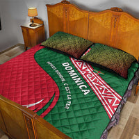 Dominica Quilt Bed Set with Sisserou Parrot and Tribal Pattern Design - Wonder Print Shop