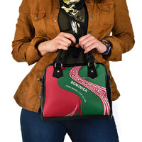 Dominica Shoulder Handbag with Sisserou Parrot and Tribal Pattern Design - Wonder Print Shop