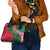 Dominica Shoulder Handbag with Sisserou Parrot and Tribal Pattern Design - Wonder Print Shop