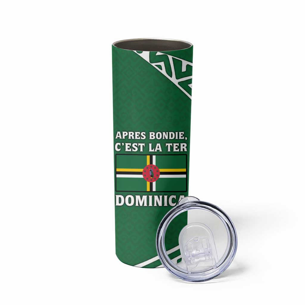 Dominica Skinny Tumbler with Sisserou Parrot and Tribal Pattern Design - Wonder Print Shop