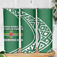 Dominica Skinny Tumbler with Sisserou Parrot and Tribal Pattern Design - Wonder Print Shop