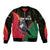 Dominica Sleeve Zip Bomber Jacket with Sisserou Parrot and Tribal Pattern Design - Wonder Print Shop