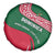 Dominica Spare Tire Cover with Sisserou Parrot and Tribal Pattern Design - Wonder Print Shop