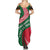 Dominica Summer Maxi Dress with Sisserou Parrot and Tribal Pattern Design - Wonder Print Shop