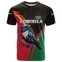 Dominica T Shirt with Sisserou Parrot and Tribal Pattern Design - Wonder Print Shop