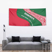 Dominica Tapestry with Sisserou Parrot and Tribal Pattern Design - Wonder Print Shop