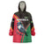 Dominica Wearable Blanket Hoodie with Sisserou Parrot and Tribal Pattern Design - Wonder Print Shop
