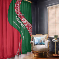 Dominica Window Curtain with Sisserou Parrot and Tribal Pattern Design - Wonder Print Shop