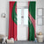 Dominica Window Curtain with Sisserou Parrot and Tribal Pattern Design - Wonder Print Shop