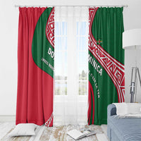 Dominica Window Curtain with Sisserou Parrot and Tribal Pattern Design - Wonder Print Shop