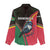 Dominica Women Casual Shirt with Sisserou Parrot and Tribal Pattern Design - Wonder Print Shop
