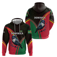 Dominica Zip Hoodie with Sisserou Parrot and Tribal Pattern Design - Wonder Print Shop