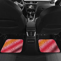 Dominica Flag Car Mats Red Yellow and Black with Coat of Arms and National Motto Design - Wonder Print Shop