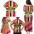 Dominica Flag Family Matching Puletasi and Hawaiian Shirt Red Yellow and Black with Coat of Arms and National Motto Design - Wonder Print Shop