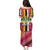 Dominica Flag Family Matching Puletasi and Hawaiian Shirt Red Yellow and Black with Coat of Arms and National Motto Design - Wonder Print Shop