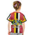 Dominica Flag Kid T Shirt Red Yellow and Black with Coat of Arms and National Motto Design - Wonder Print Shop