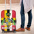 Dominica Flag Luggage Cover Red Yellow and Black with Coat of Arms and National Motto Design - Wonder Print Shop