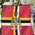 Dominica Flag Quilt Red Yellow and Black with Coat of Arms and National Motto Design - Wonder Print Shop
