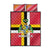 Dominica Flag Quilt Bed Set Red Yellow and Black with Coat of Arms and National Motto Design - Wonder Print Shop