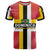 Dominica Flag T Shirt Red Yellow and Black with Coat of Arms and National Motto Design - Wonder Print Shop