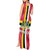 Dominica Flag Tank Maxi Dress Red Yellow and Black with Coat of Arms and National Motto Design - Wonder Print Shop