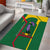 Dominica Flag Area Rug National Parrot and Stars Design with Motto Apres Bondie C’est La Ter - Wonder Print Shop
