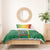 Dominica Flag Bedding Set National Parrot and Stars Design with Motto Apres Bondie C’est La Ter - Wonder Print Shop
