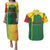 Dominica Flag Couples Matching Puletasi and Hawaiian Shirt National Parrot and Stars Design with Motto Apres Bondie C’est La Ter - Wonder Print Shop