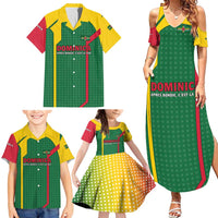 Dominica Flag Family Matching Summer Maxi Dress and Hawaiian Shirt National Parrot and Stars Design with Motto Apres Bondie C’est La Ter - Wonder Print Shop