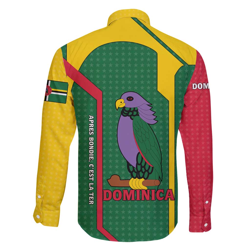Dominica Flag Family Matching Summer Maxi Dress and Hawaiian Shirt National Parrot and Stars Design with Motto Apres Bondie C’est La Ter - Wonder Print Shop