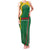 Dominica Flag Family Matching Tank Maxi Dress and Hawaiian Shirt National Parrot and Stars Design with Motto Apres Bondie C’est La Ter - Wonder Print Shop