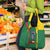 Dominica Flag Grocery Bag National Parrot and Stars Design with Motto Apres Bondie C’est La Ter - Wonder Print Shop