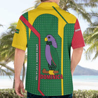 Dominica Flag Hawaiian Shirt National Parrot and Stars Design with Motto Apres Bondie C’est La Ter - Wonder Print Shop