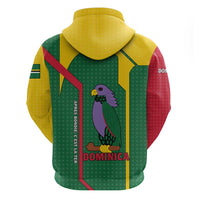 Dominica Flag Hoodie National Parrot and Stars Design with Motto Apres Bondie C’est La Ter - Wonder Print Shop