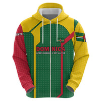 Dominica Flag Hoodie National Parrot and Stars Design with Motto Apres Bondie C’est La Ter - Wonder Print Shop