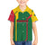 Dominica Flag Kid Hawaiian Shirt National Parrot and Stars Design with Motto Apres Bondie C’est La Ter - Wonder Print Shop