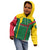Dominica Flag Kid Hoodie National Parrot and Stars Design with Motto Apres Bondie C’est La Ter - Wonder Print Shop