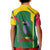 Dominica Flag Kid Polo Shirt National Parrot and Stars Design with Motto Apres Bondie C’est La Ter - Wonder Print Shop